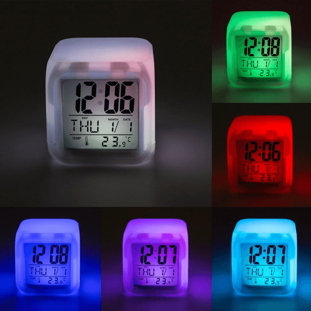 LuzCuboKids™ - Despertador Cubo para Niños con Luces de Colores - ColomOfertas